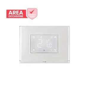 AREA OCCASIONI Cronotermostato Smart Beghelli Dom-e con Display Touch e Placca Luminosa Wi-Fi 60048 - Risparmia di più