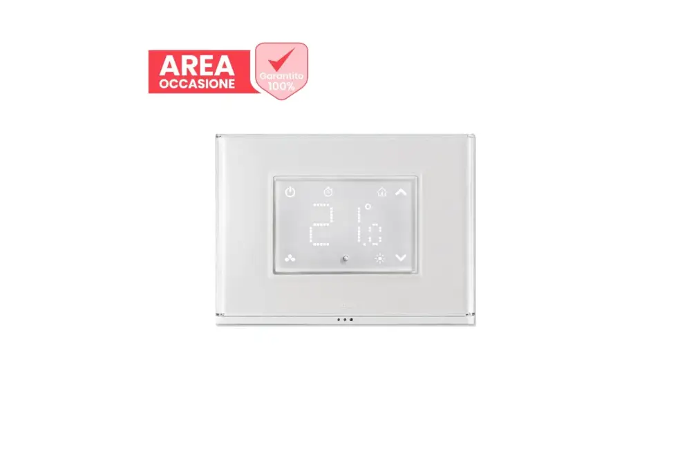 AREA OCCASIONI Cronotermostato Smart Beghelli Dom-e con Display Touch e Placca Luminosa Wi-Fi 60048 - Risparmia di più