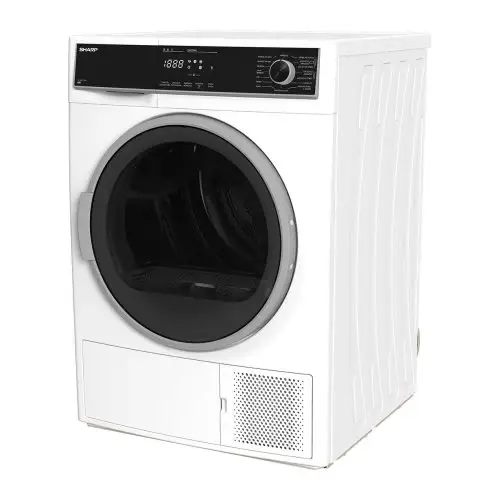 Aggiungi al carrello - Asciugatrice A Pompa Di Calore Sharp NHB9S7GW21 9 Kg (A84,5xL59,6xP60,9) Funzione Refresh Classe A++(2021) Bianco e Nero