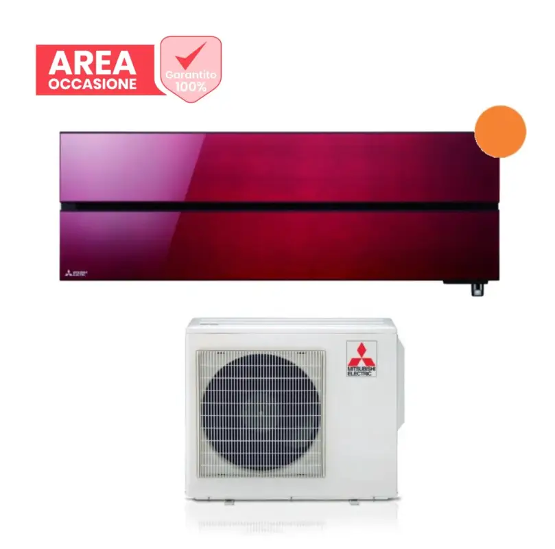 AREA OCCASIONI Climatizzatore Condizionatore Mitsubishi Electric Inverter serie Kirigamine Style 12000 Btu MSZ-LN35VGR Ruby Red R-32 Wi-Fi Integrato Classe A+++ Rosso | Reso gratuito