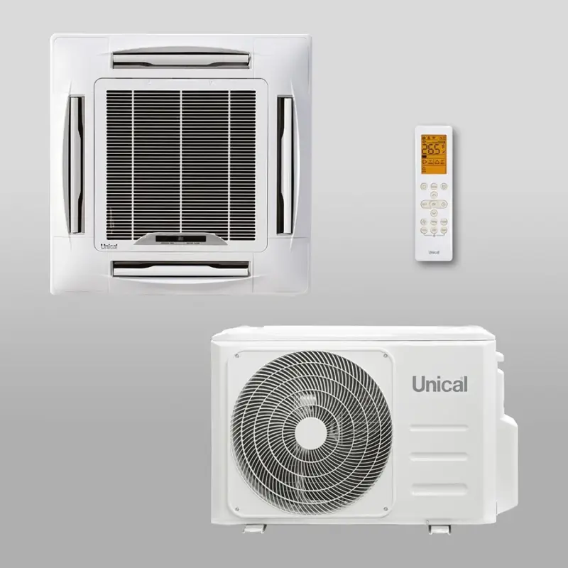 Climatizzatore Condizionatore Unical Cassetta 4 Vie R-32 24000 btu CS11 24H Gas R-32 Wi-Fi Optional A++\\A+ | Scorte quasi esaurite