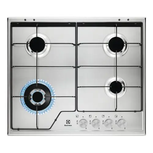 Promozione - Piano Cottura A Gas Electrolux SERIE 600 Kgs6434Sx 4 Fuochi (L59,5xP51) Inox