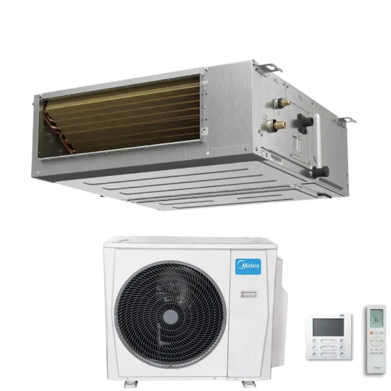 Ora disponibile - Condizionatore Canalizzato Midea A7 12000 Btu MTJ-12HWFNX(GA) R-32 Wi-Fi Integrato con Telecomando e Comando a Filo