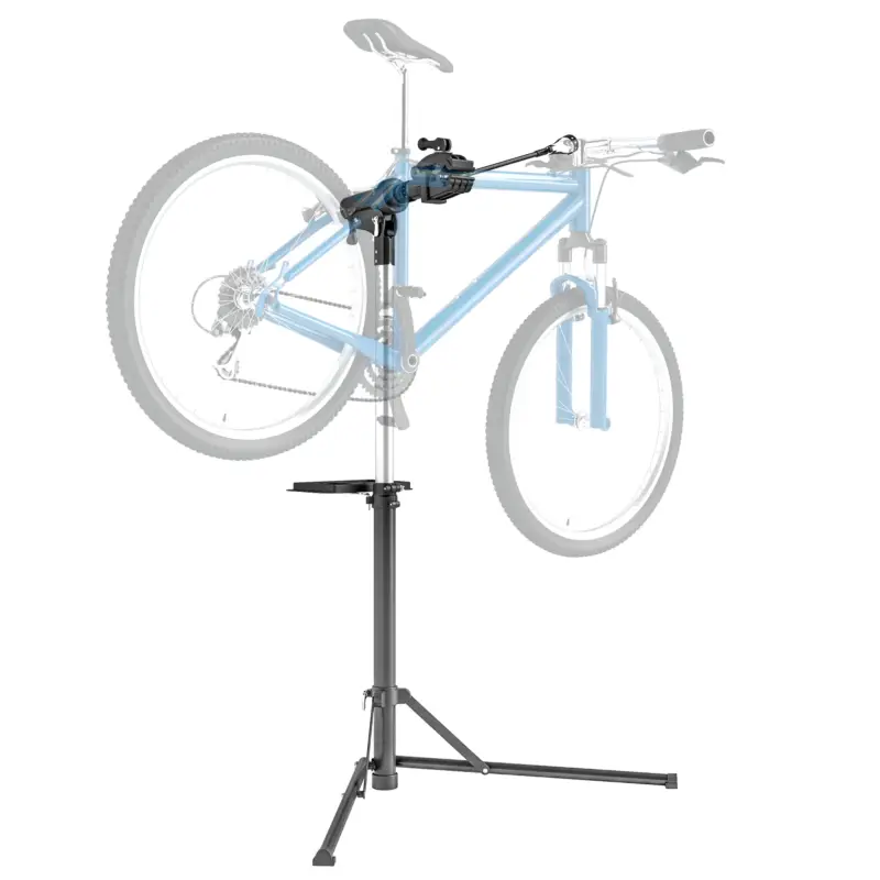 EasyComfort Cavalletto Bici per Manutenzione con Altezza Regolabile, Girevole a 360° e Pieghevole, Massimo 40 kg, Nero - Tra i preferiti