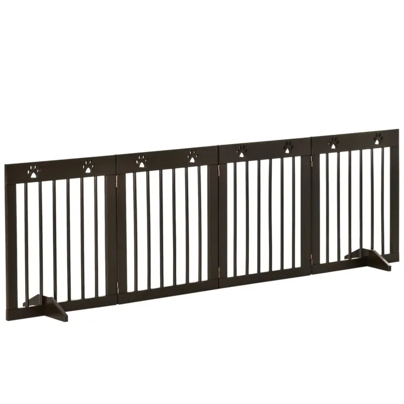 EasyComfort Cancellino per Cani taglia Piccola Pieghevole, in Legno di Pino, 204x30x61 cm, Marrone | In pronta consegna