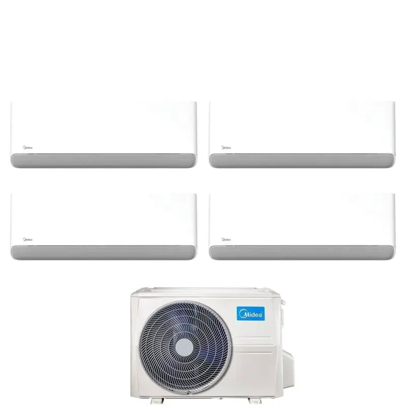 Acquista subito | Condizionatore Quadri Split Midea Breezeless E 9+9+12+12 con M4OE-28HFN8-Q R-32 Wi-Fi Integrato