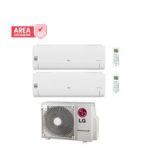 AREA OCCASIONI 2436 Climatizzatore Condizionatore LG Dual Split Inverter Serie Libero Smart 9+9 con MU2R15 UL0 R-32 Wi-Fi Integrato 9000+9000 - Svendita