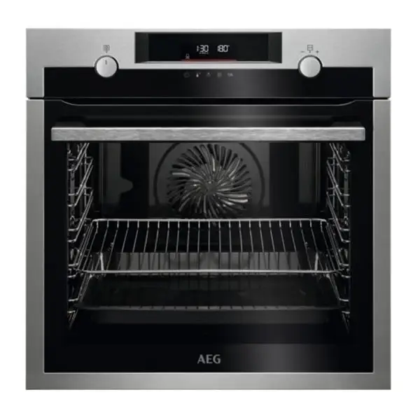 Forno Elettrico da Incasso AEG BPE535260M Serie 6000 SurroundCook 71 L Pirolitico Classe A+ (A59,4×L59,5×P54,6) Nero/Acciaio Satinato - Tra i preferiti