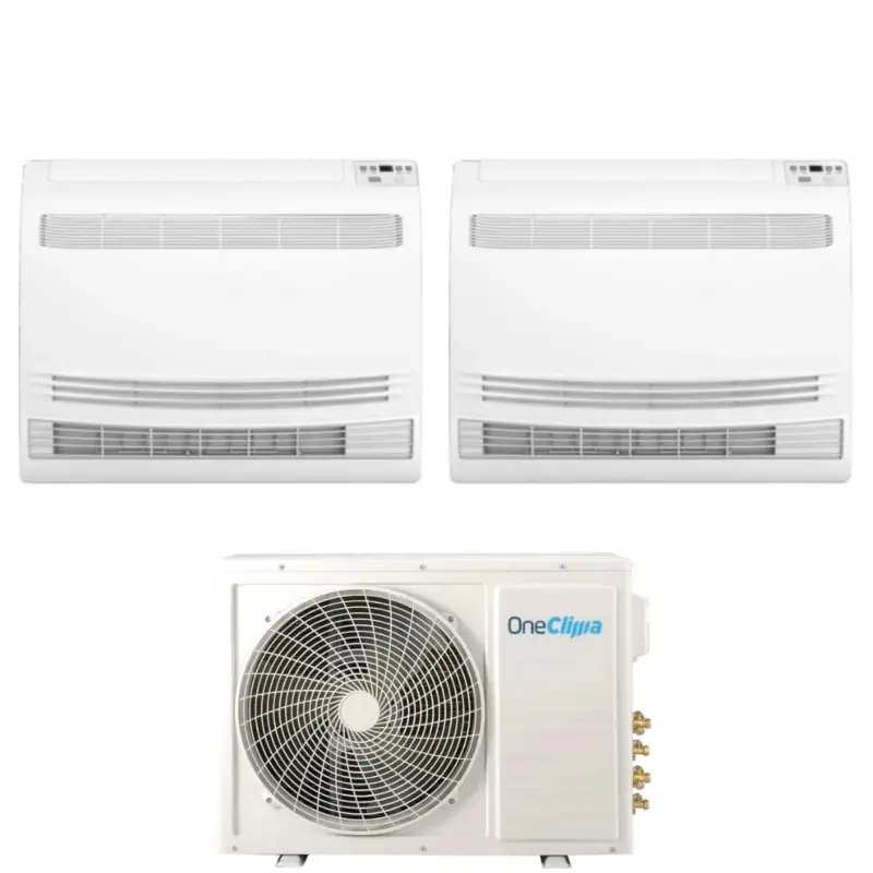 Qualità premium - Condizionatore OneClima Dual Split Console 18+18 con MLT42x5/Y24 R-32 Wi-Fi Optional con Telecomando di Serie