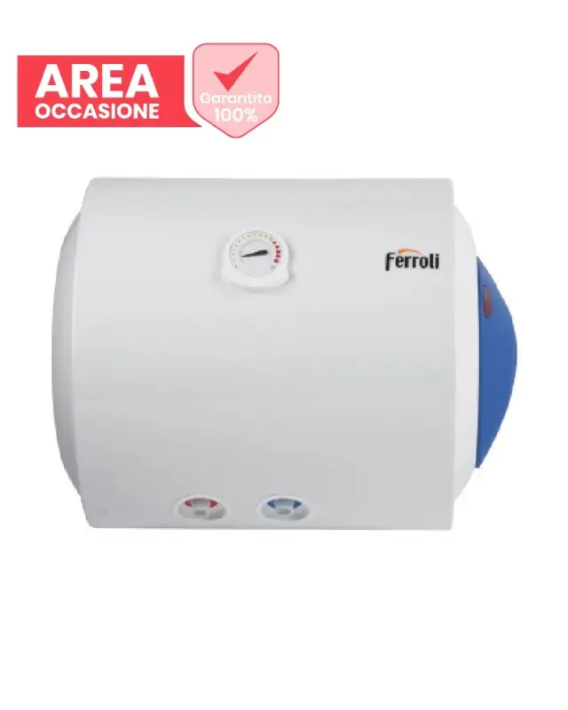 AREA OCCASIONI 2750 Scaldabagno Elettrico Ferroli Calypso Smart 50 HO Litri Orizzontale - Diretto dal produttore