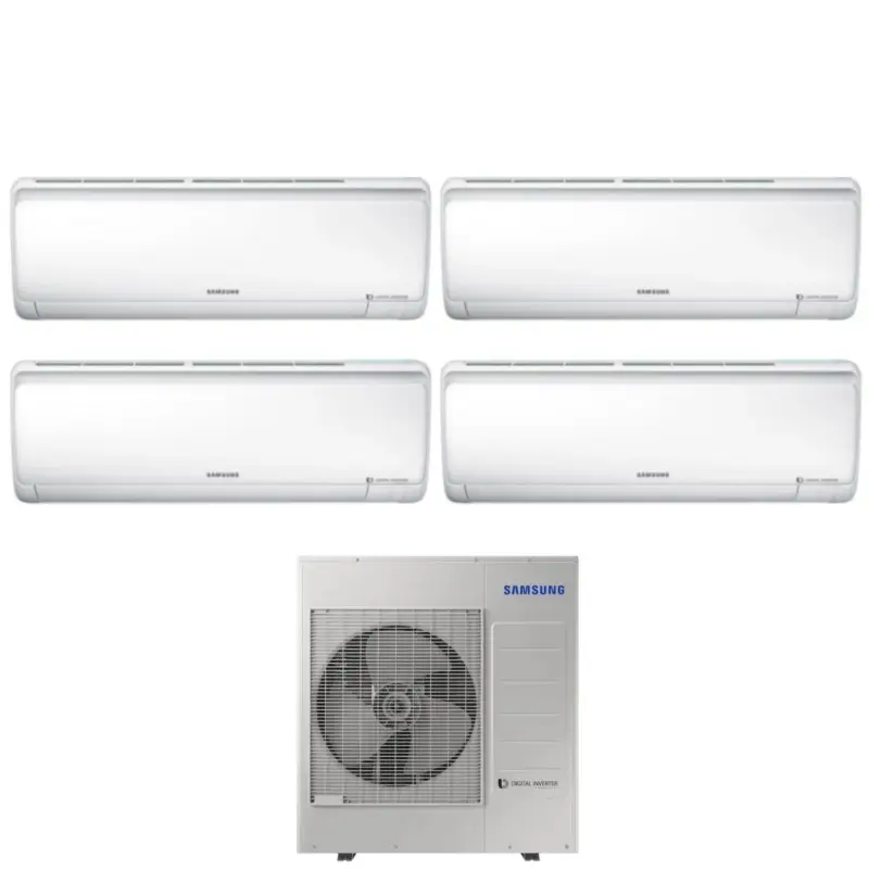 Alta qualità | Condizionatore Quadri Split Samsung Maldives Quantum 12+12+12+12 con AJ080RCJ R-32
