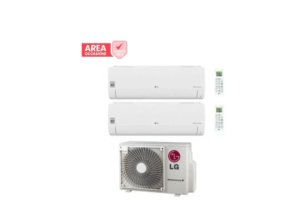 Alta qualità - AREA OCCASIONI 2995 Condizionatore Dual Split LG Libero Smart 9+9 con MU2R17 R-32 Wi-Fi Integrato