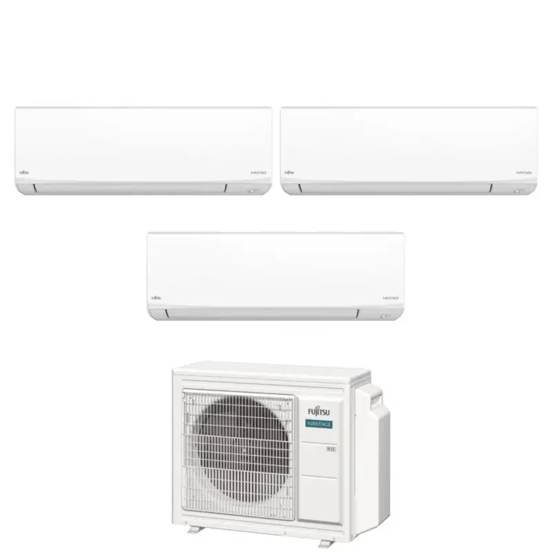 Acquista ora | Condizionatore Trial Split Fujitsu KJ White 9+12+12 con AOEG24KBCA3 R-32 Wi-Fi Integrato