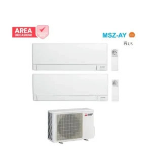 AREA OCCASIONI 3138 Condizionatore Dual Split Mitsubishi Electric MSZ-AY 9+12 con MXZ-2F53VF R-32 Wi-Fi Integrato - Nuovo lancio