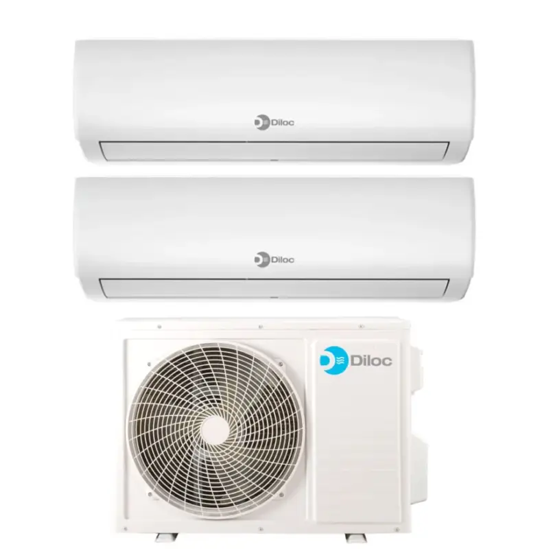 Condizionatore Dual Split Diloc Ionio 9+12 con D.FREEDOM240 R-32 Wi-Fi Integrato - Grande affare