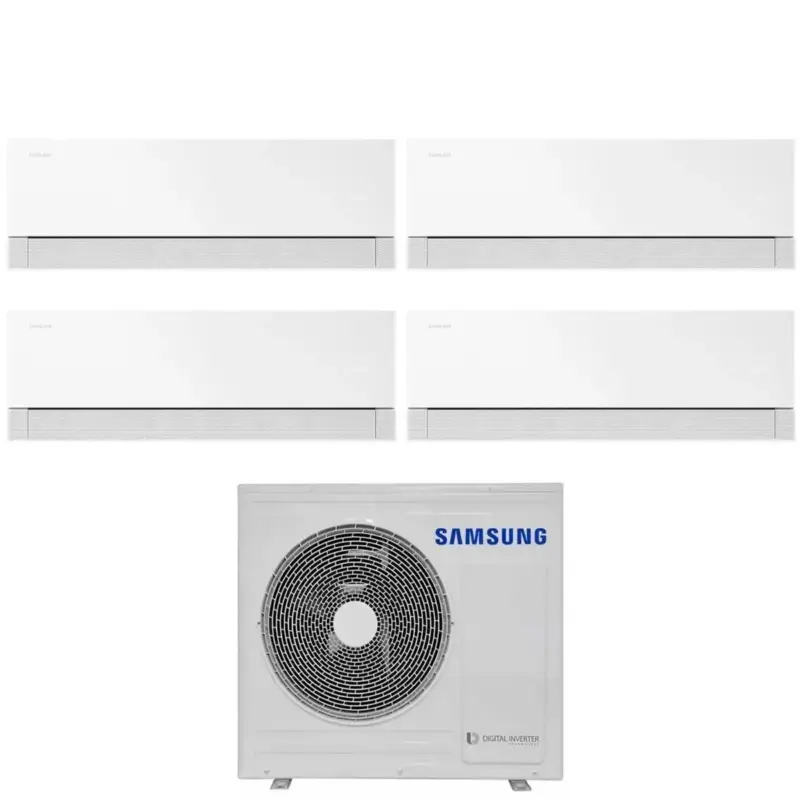 Tra i più venduti | Condizionatore Quadri Split Samsung WindFree Première White 7+7+9+12 con AJ080TXJ4KG R-32 Wi-Fi Integrato