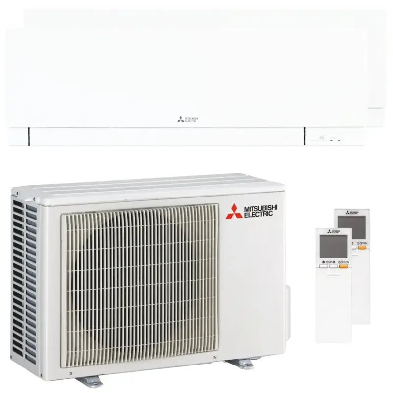 Condizionatore Mitsubishi Electric Kirigamine Zen MSZ-EF dual split 12000+12000 BTU inverter A++ wifi esterna 5,3 kW bianco | Prezzo di fabbrica