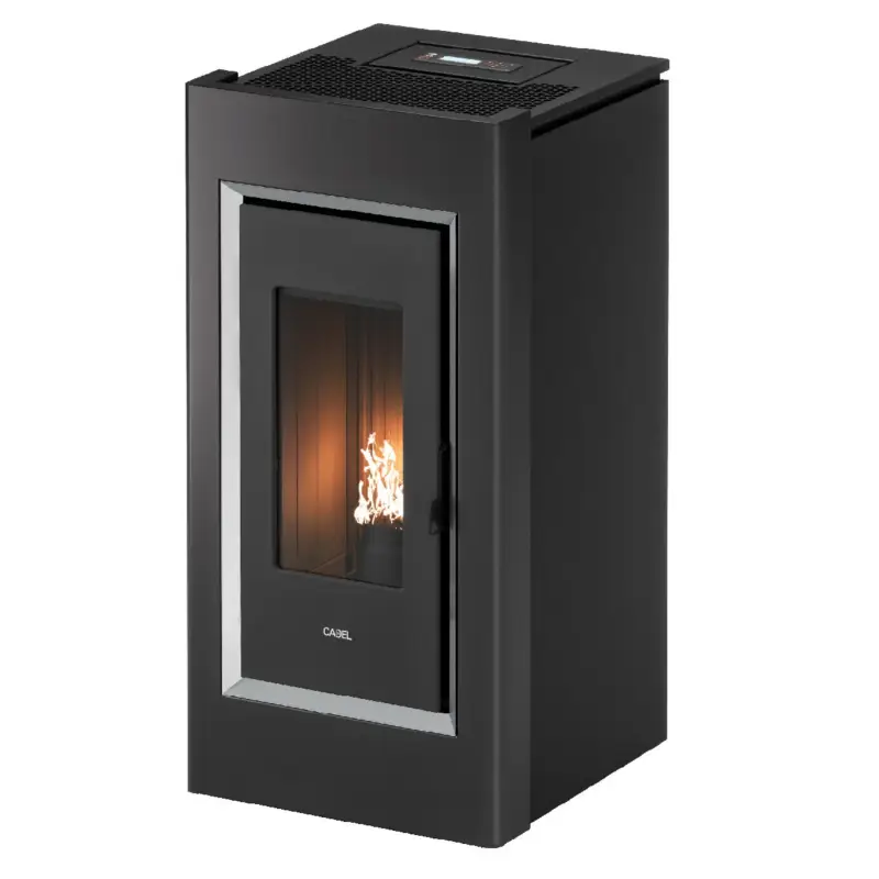 Stufa a pellet CADEL Prince Plus 11 kW antracite ad aria canalizzata con wi-fi | Più venduto