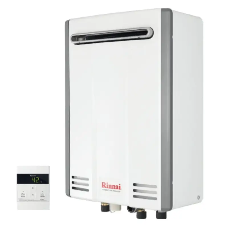 Liquidazione | Scaldabagno istantaneo a gas Rinnai Infinity 20e tipo a elettronico camera stagna per esterni 20 l/min. gpl/propano