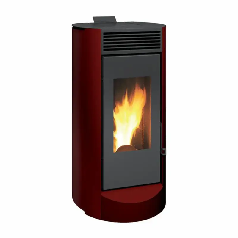 Fino a esaurimento scorte - Stufa a pellet Caminetti Montegrappa Landa 9,5 kW ad aria rossa