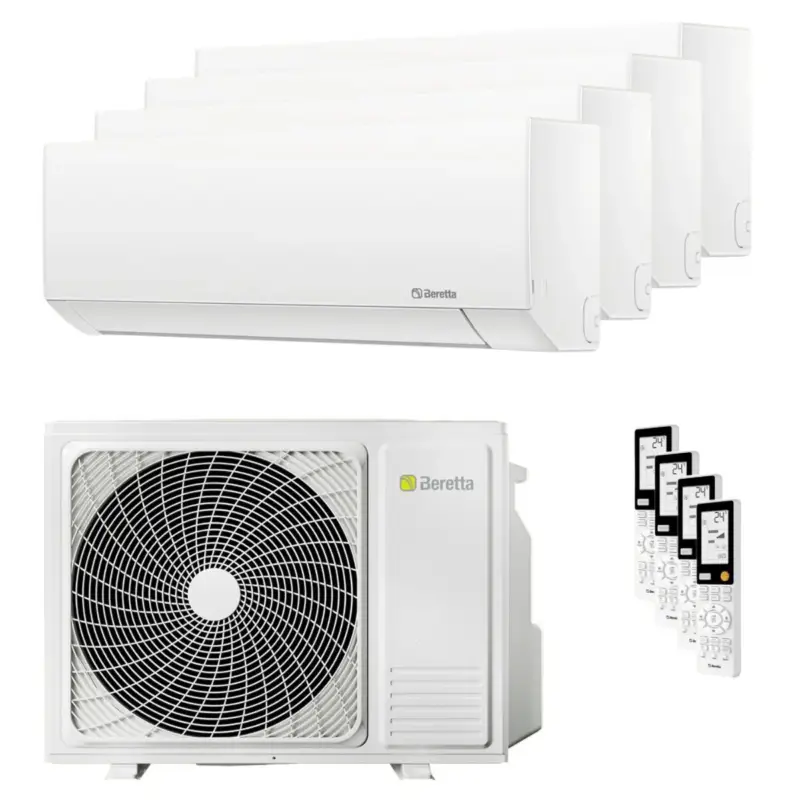 Appena arrivato - Condizionatore Beretta BREVA E quadri split 9000+9000+12000+12000 BTU inverter A++ unità esterna 7.5 kW