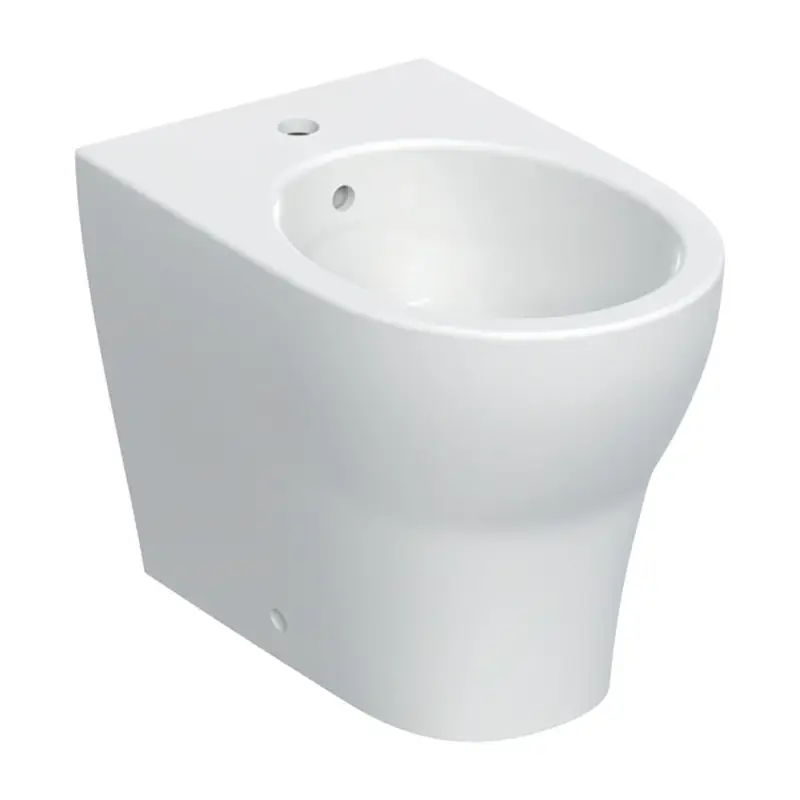 Prezzo ridotto | Bidet a pavimento Geberit Selnova Premium - filo parete Bianco