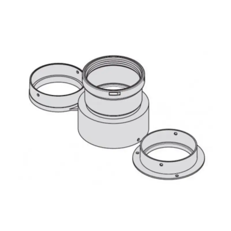 Affrettati - Kit scarico fumi sdoppiato Beretta da Ø60/100 a Ø80/80 - per Scaldabagni