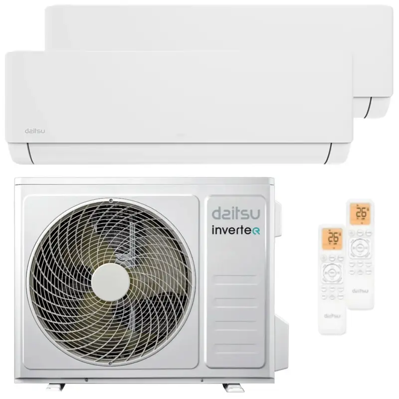 Alta qualità - Condizionatore Daitsu Artic Pro dual split 12000+18000 BTU inverter A++ wifi unità esterna 7.9 kW