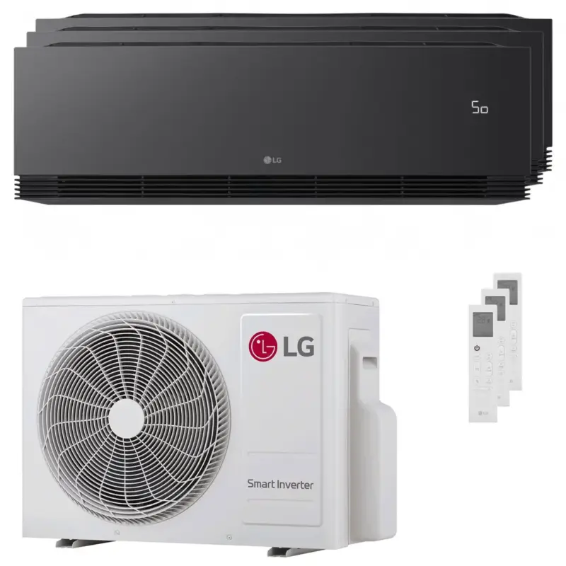 Acquista dal produttore | Condizionatore LG ARTCOOL Black AI trial split 9000+9000+9000 BTU inverter A+++ wifi unità esterna 5.3 kW