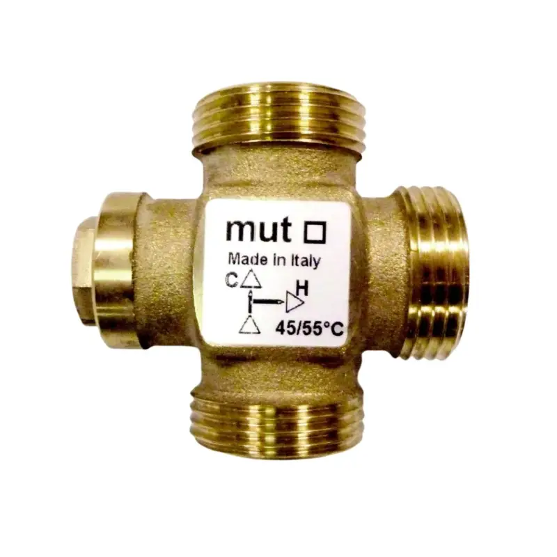 Alta qualità - Valvola termostatica deviatrice MUT VTD 3 vie Ø1" 45÷55°C
